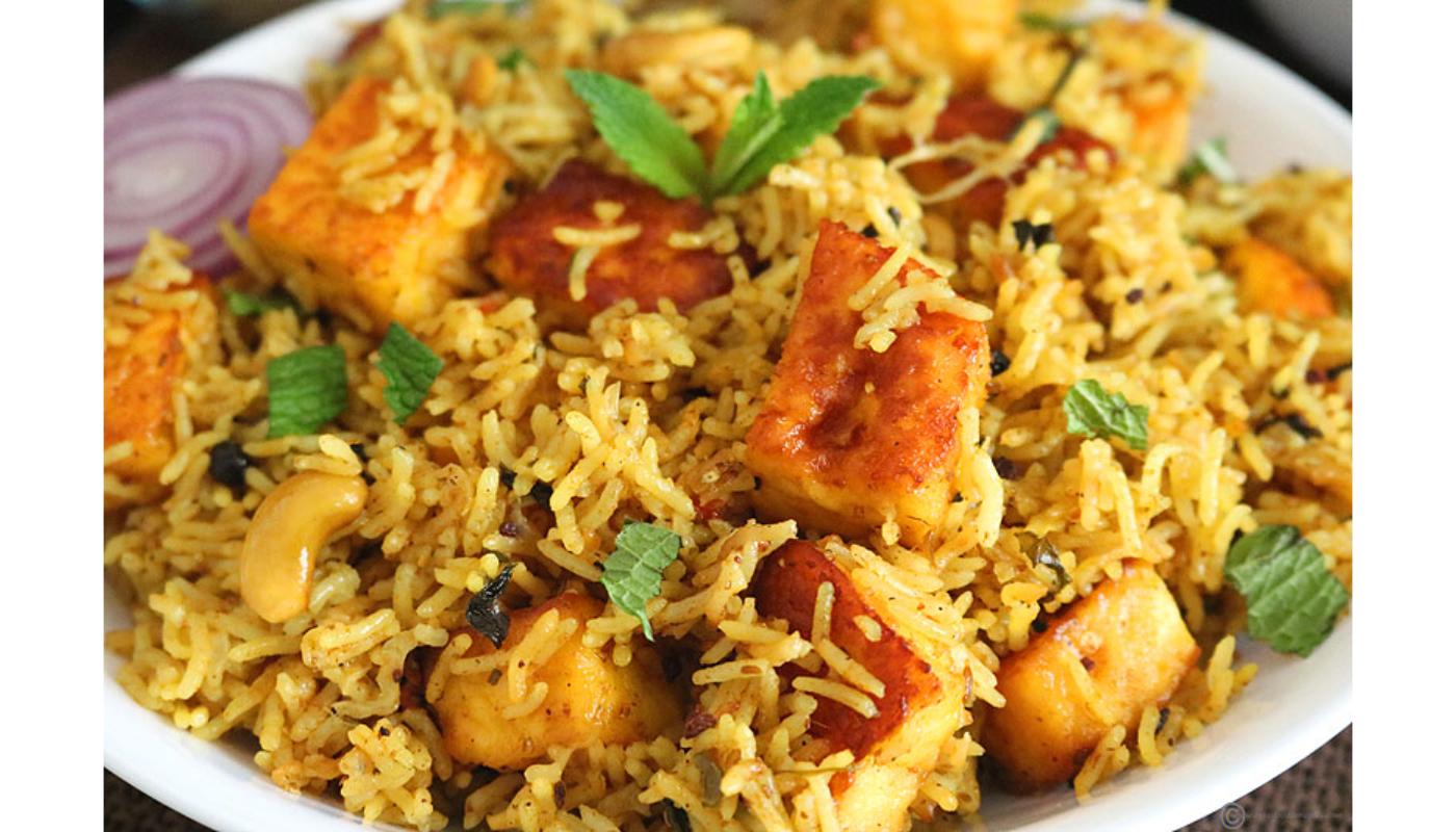 Paneer Biryani - Non Vegan.