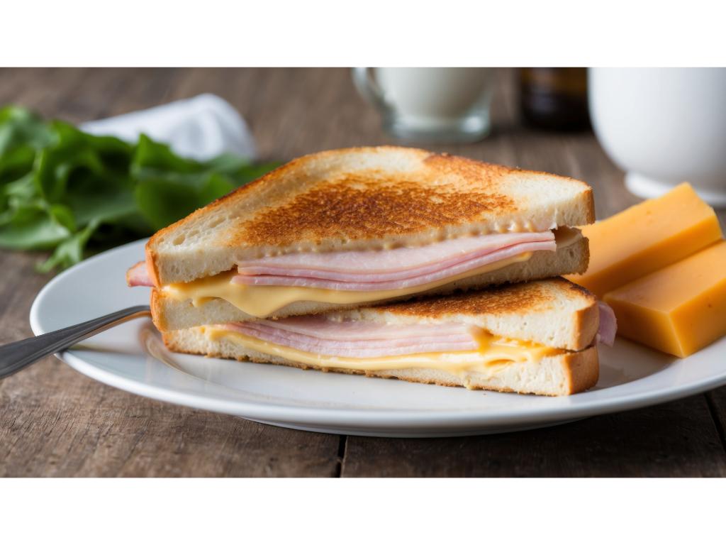 Grilled Cheese and Ham.