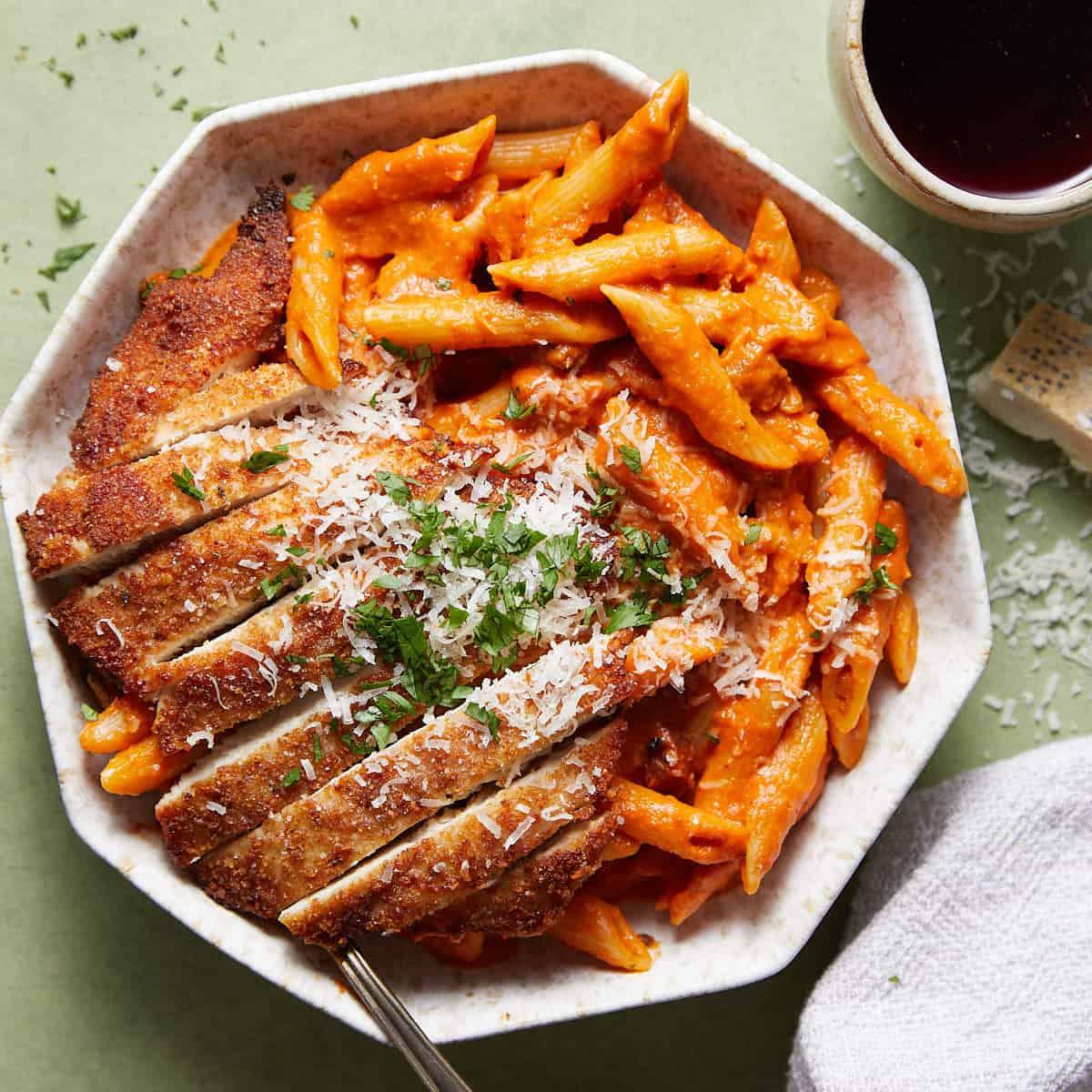 Spicy Rigatoni Vodka.