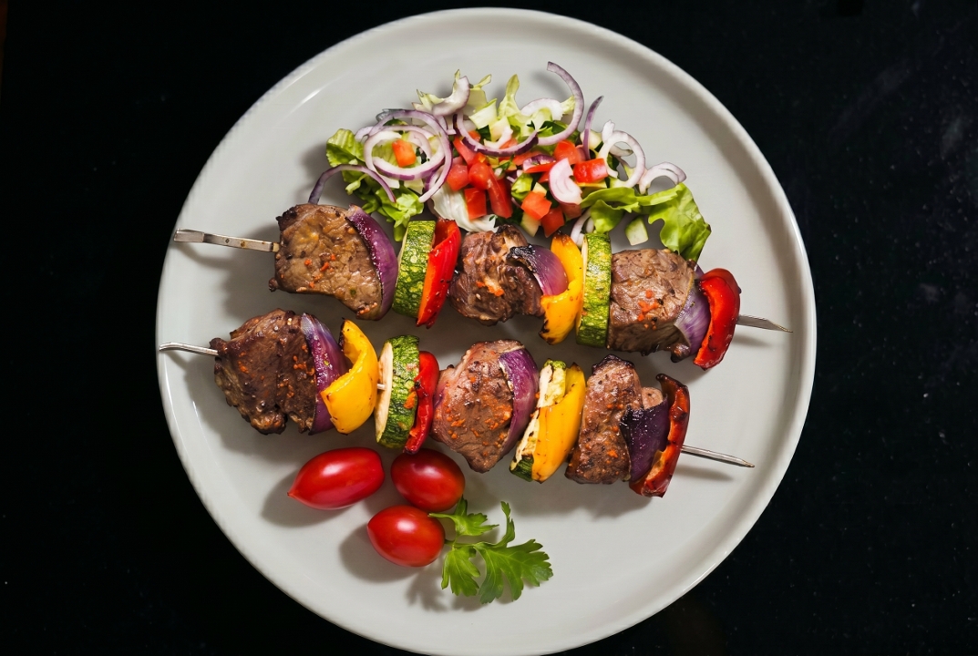 Lamb Seekh Kebab.