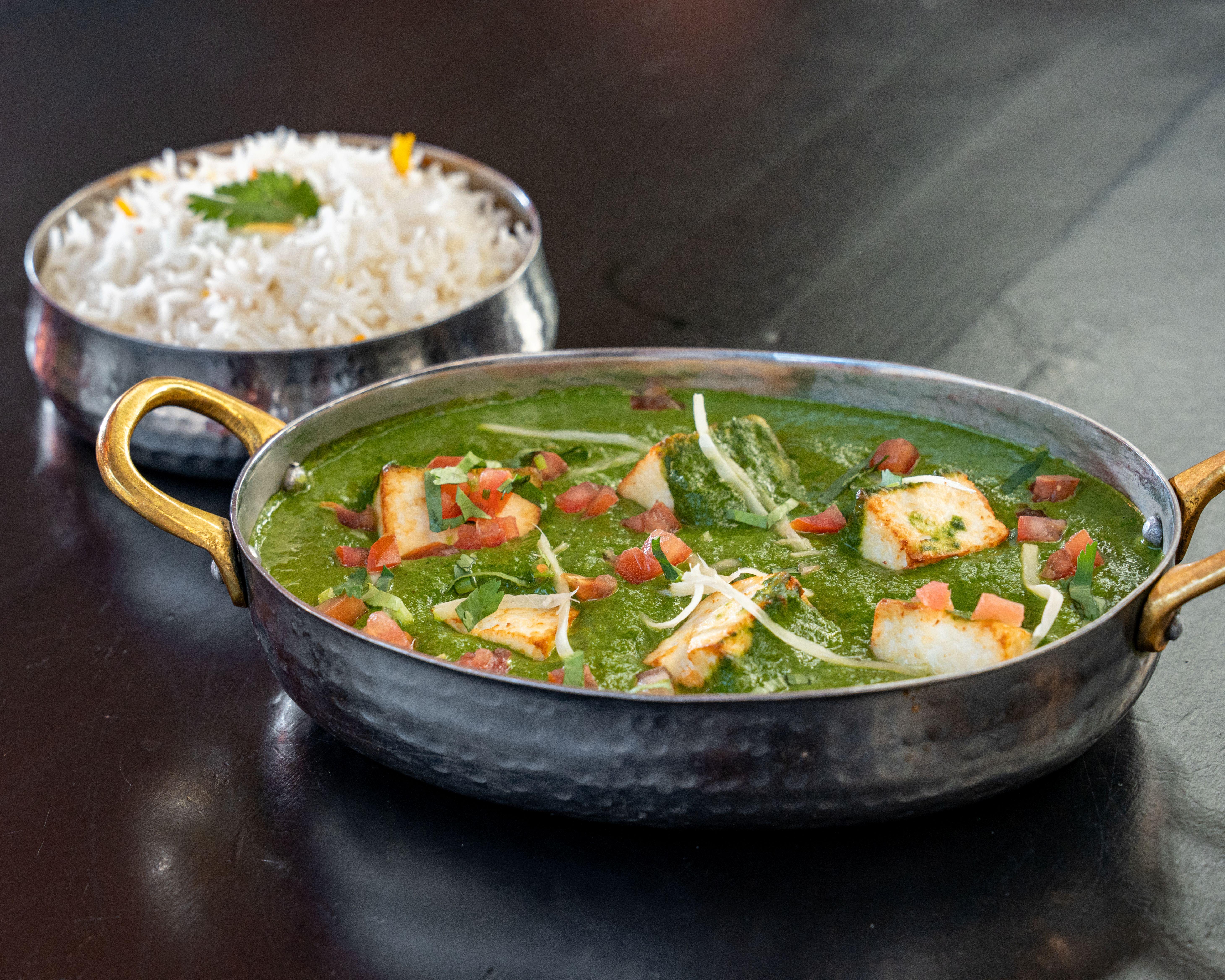 Saag paneer.