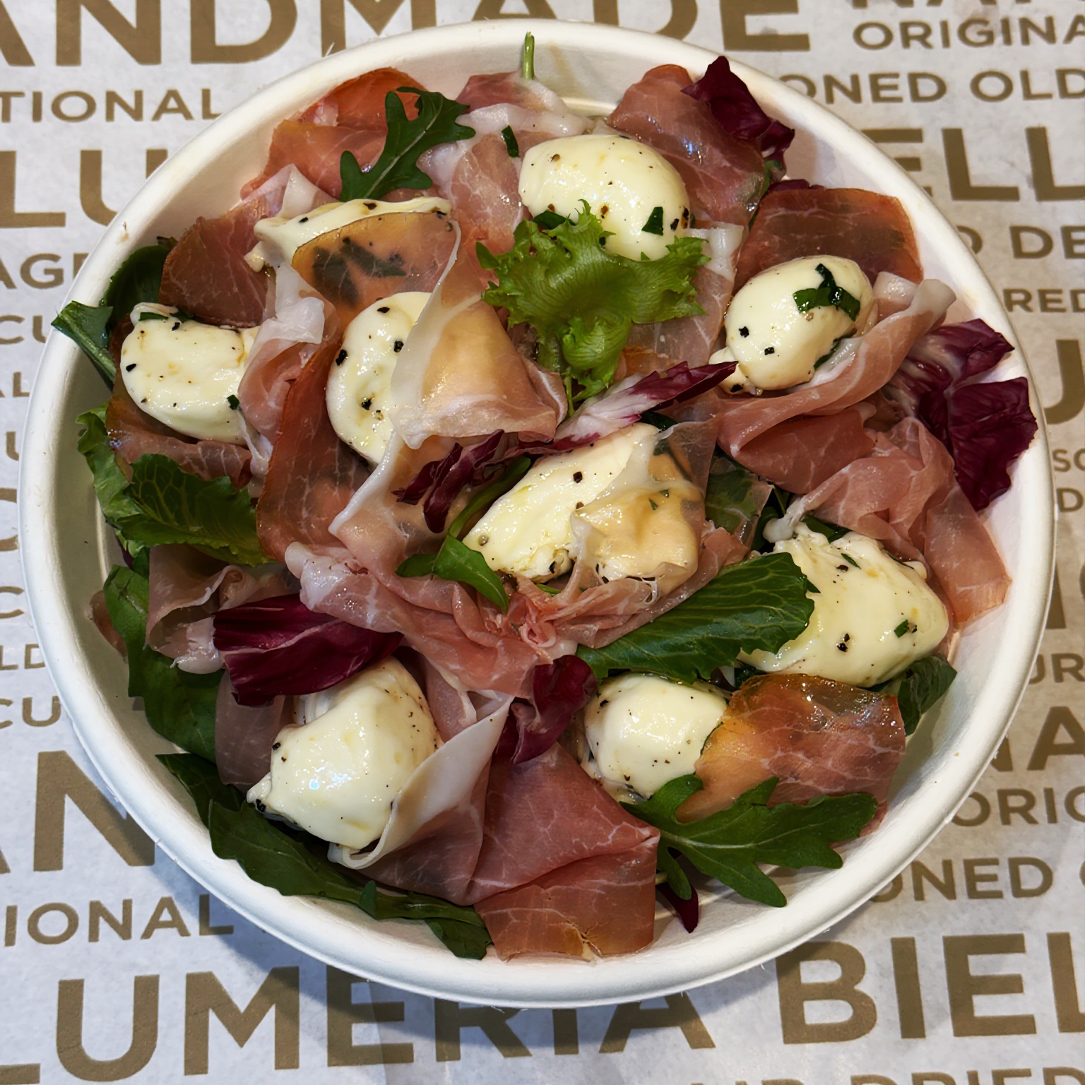 Prosciutto & Mozzarella Salad.