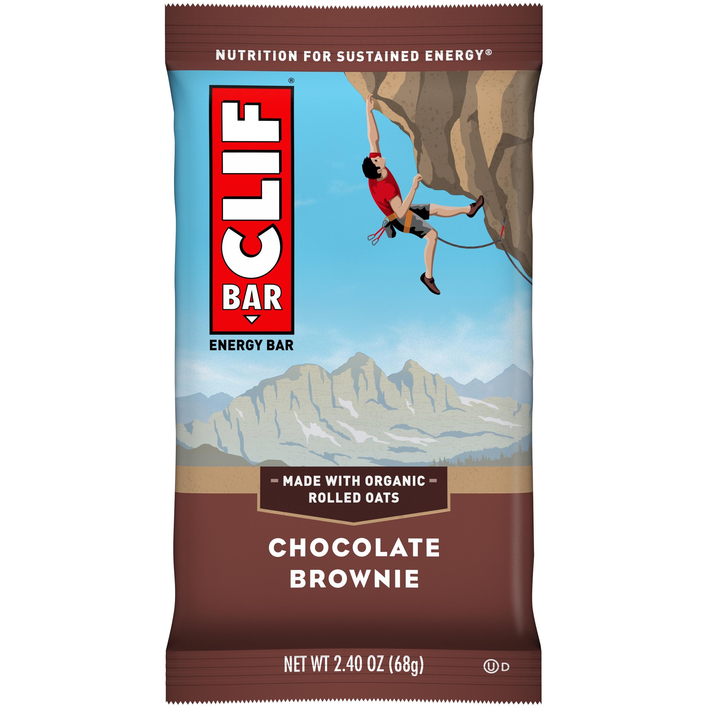 Clif Bar  Energy Bars  Organic  Chocolate Brownie  2.4 Oz.