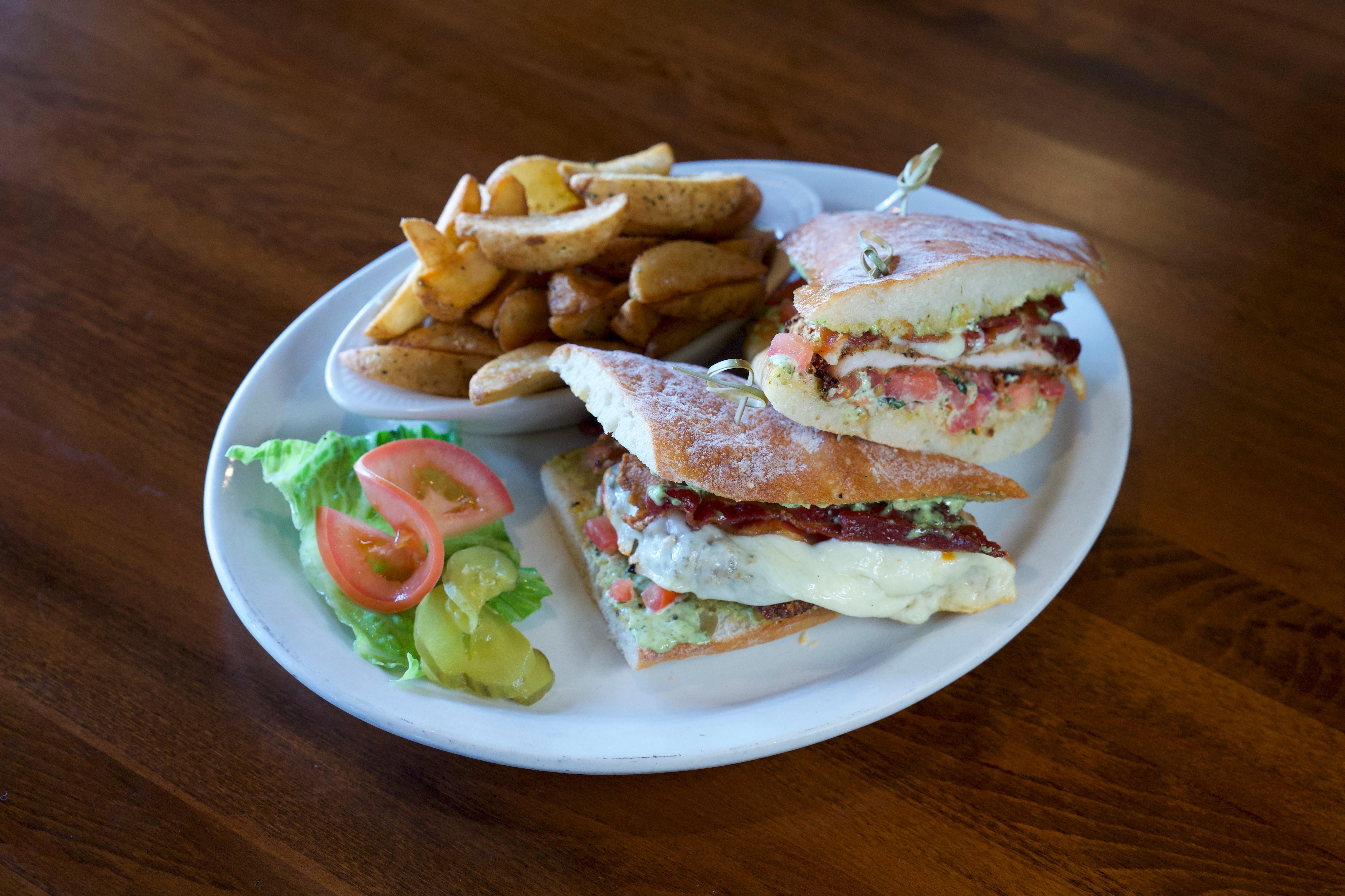 Leona's Classic Tuscany Chicken Sandwich.