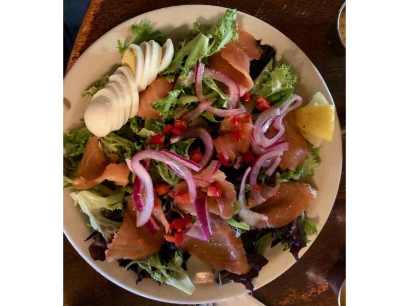 Smoked Salmon Salad.