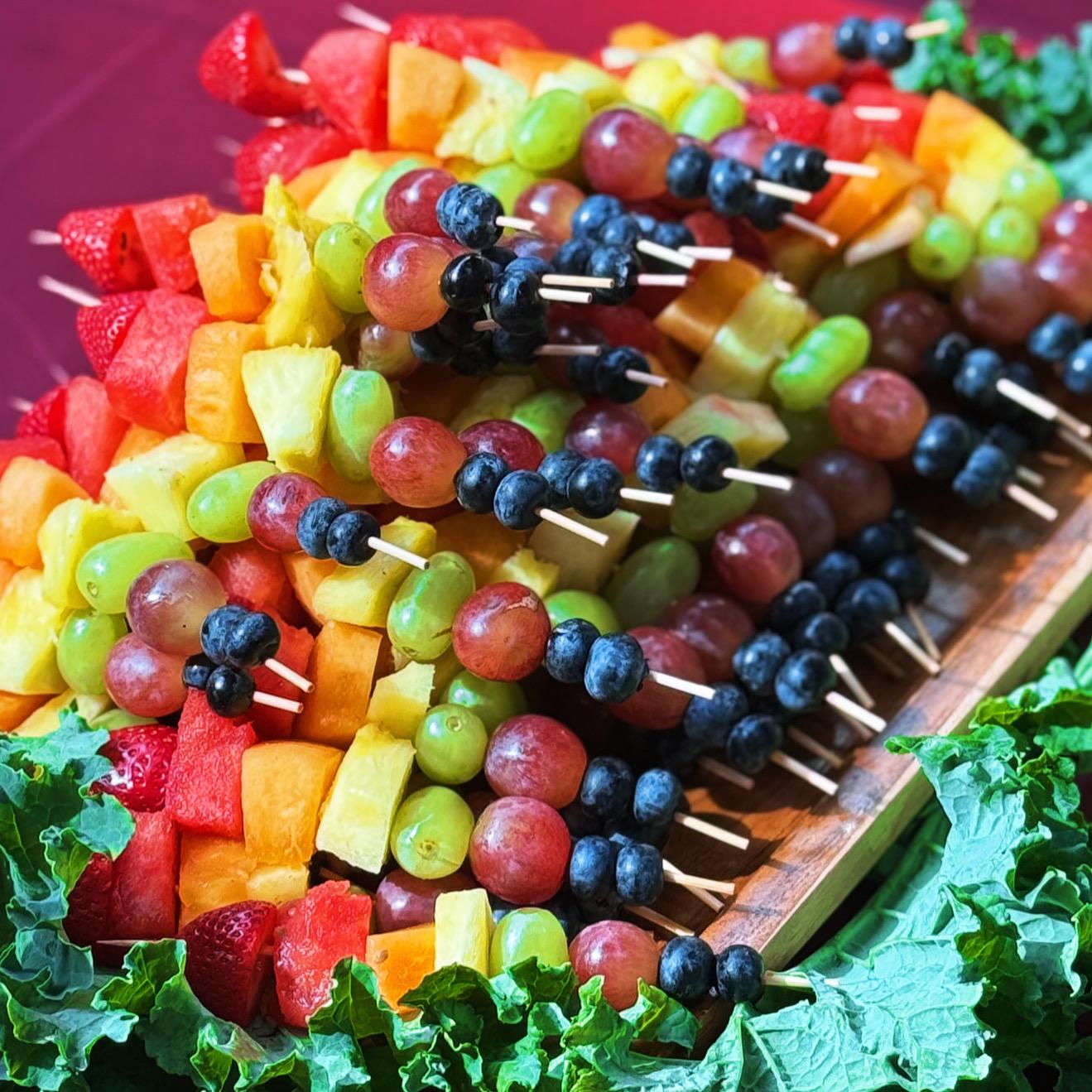 Fruit Cocktail Skewers.