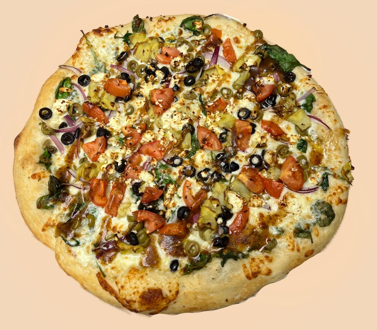 10" Mediterranean Pizza.