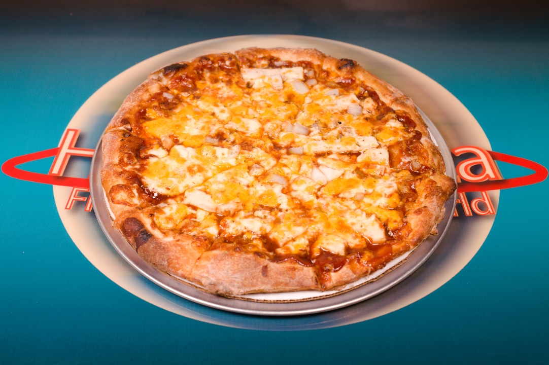 Large Cross Bar Pizza.