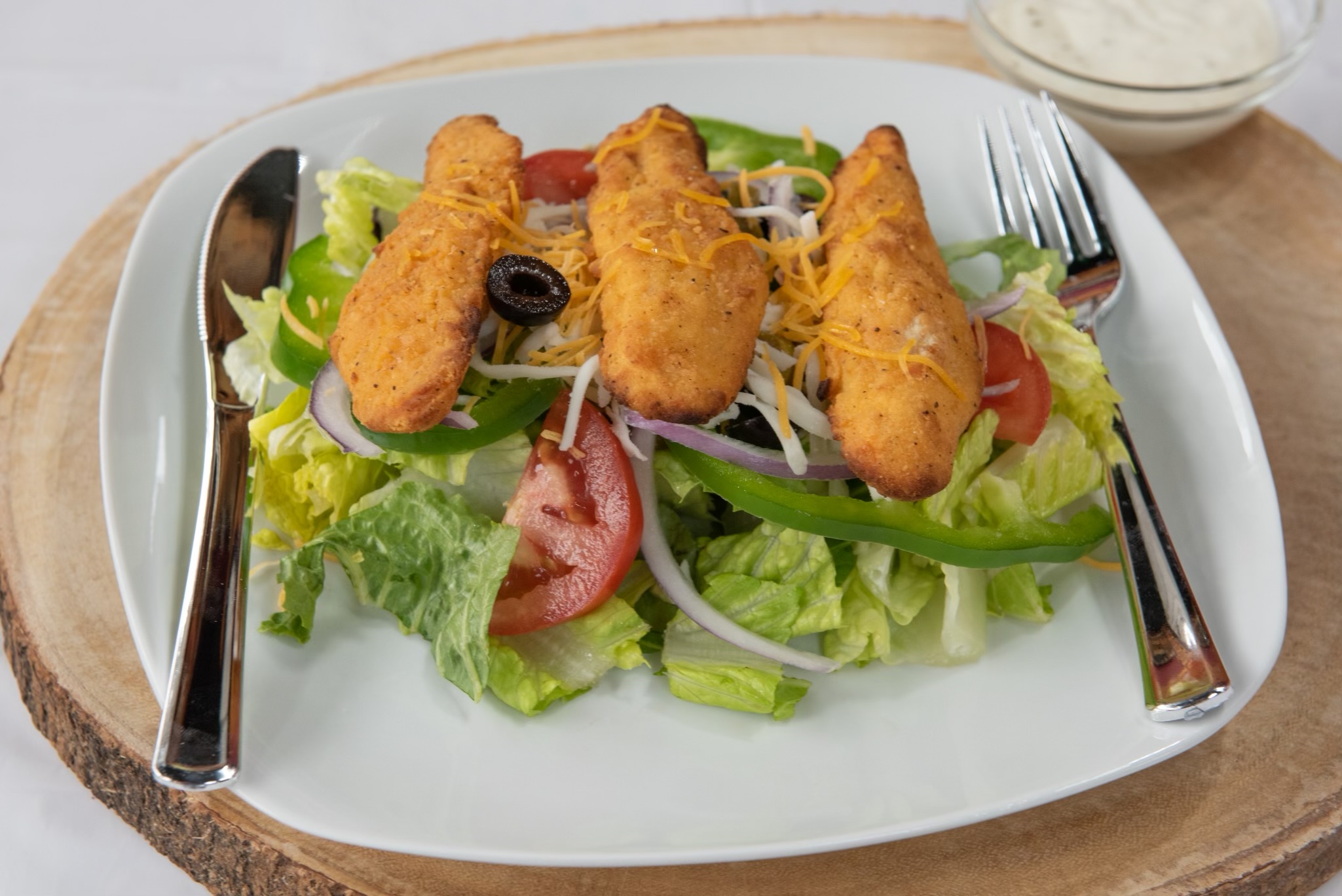 Chicken Tender Salad.
