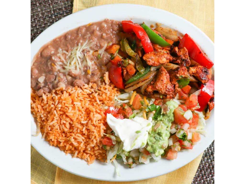 FAJITAS.                 grilled chicken.