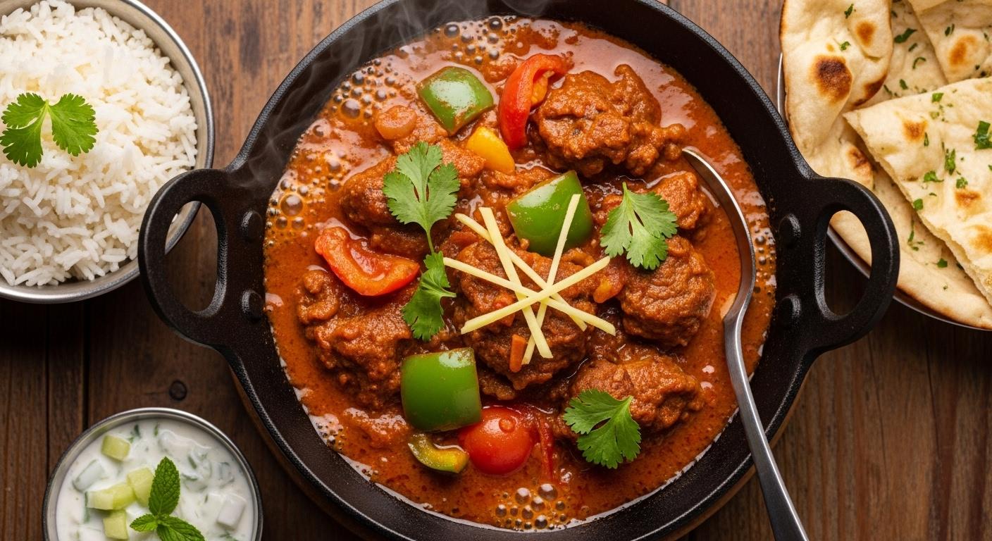 Kadai Lamb.