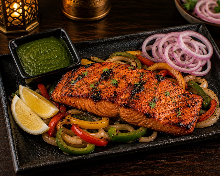 Tandoori Salmon.