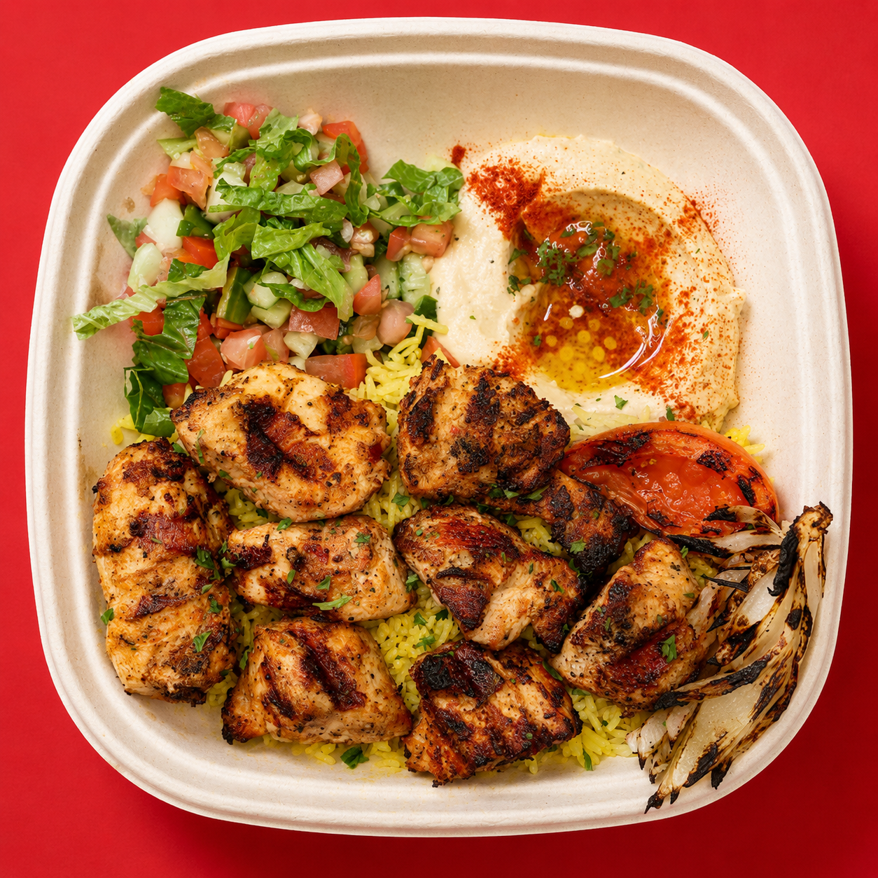 Chicken Kabab Plate.