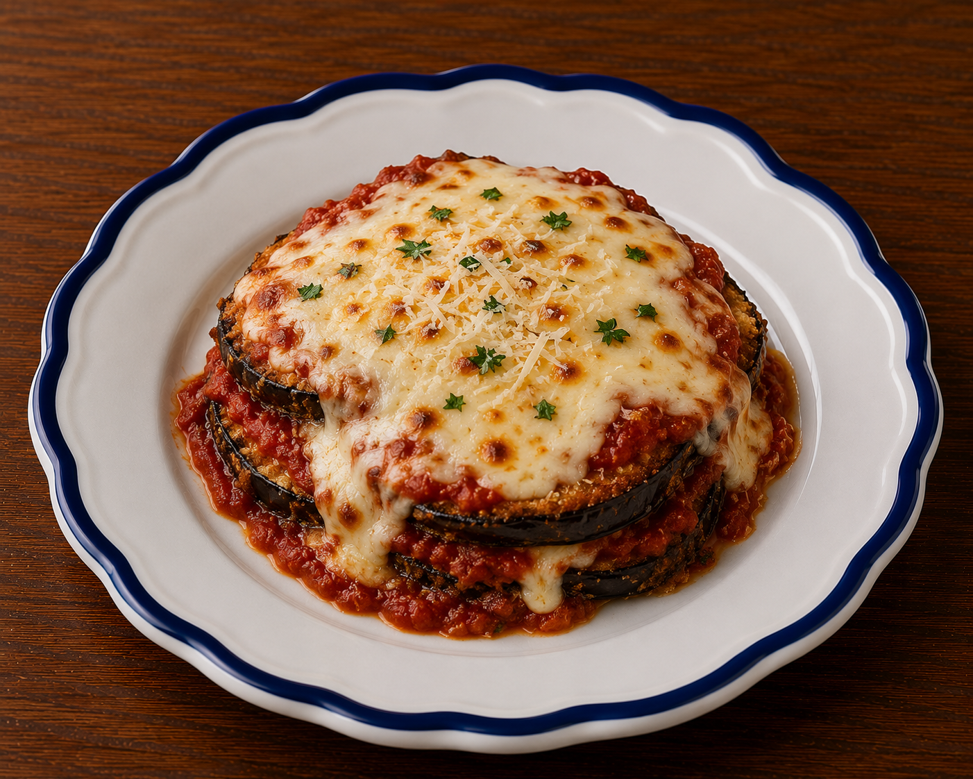 Eggplant Parmigiana.