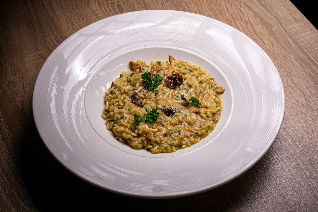 Risotto with Porcini Mushrooms.