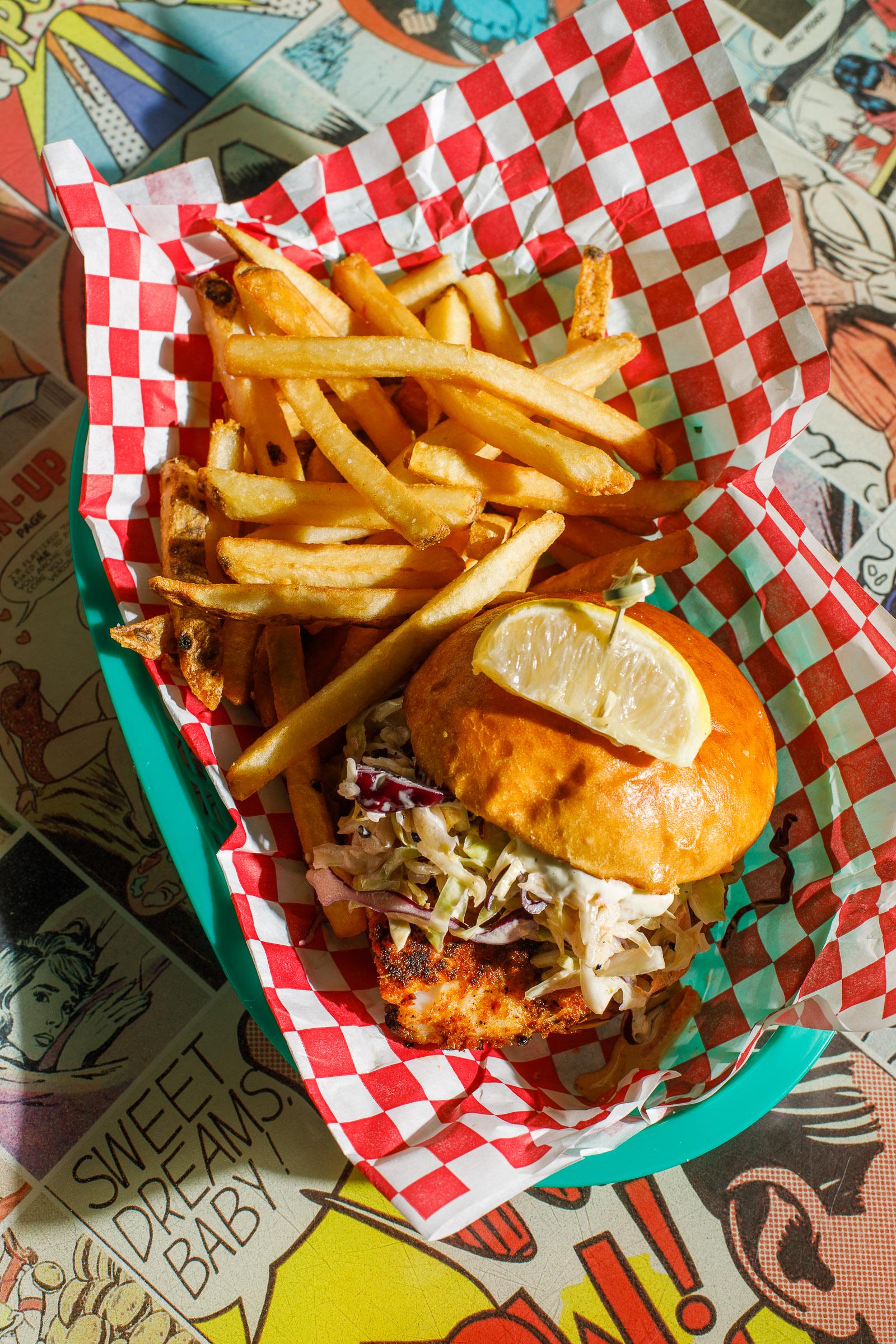 Blackened Fish Sandwich.