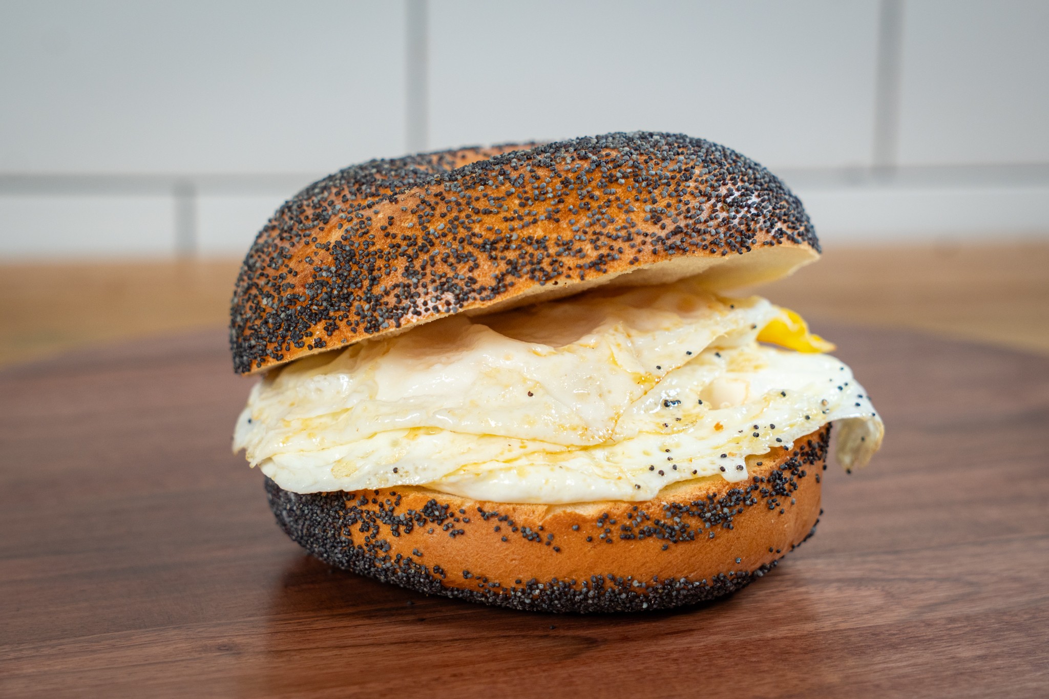 Bagel w/ 2 Eggs.