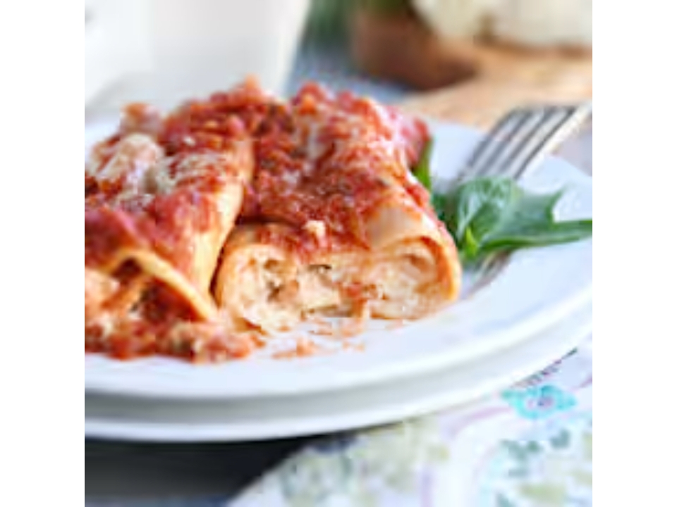 Cheese Manicotti (Lunch).