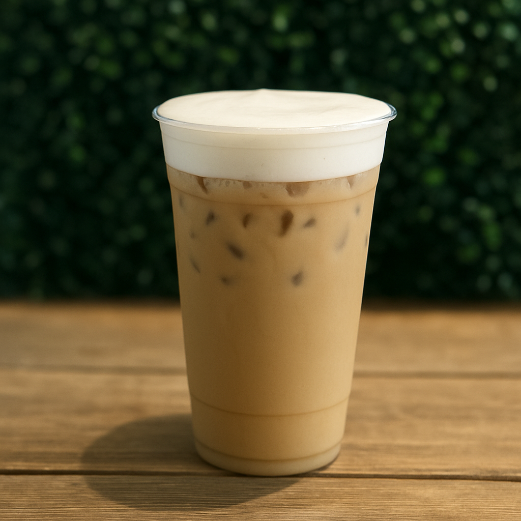 Caramel Cold Brew w/ Toffee Crunch Cold Foam.