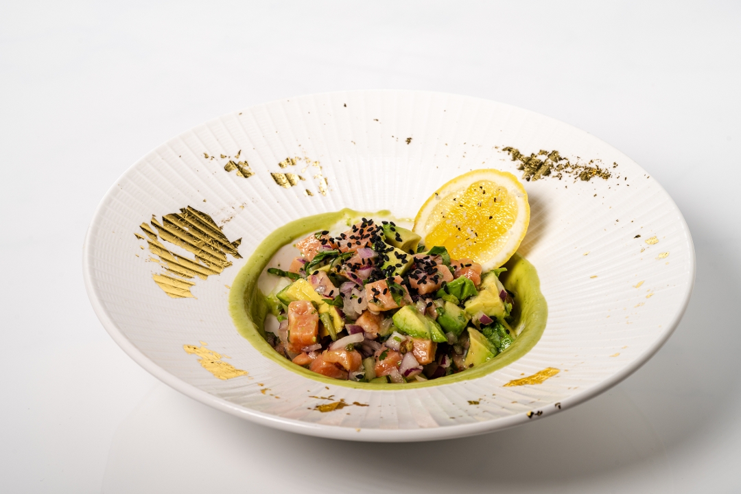 Salmon Ceviche.