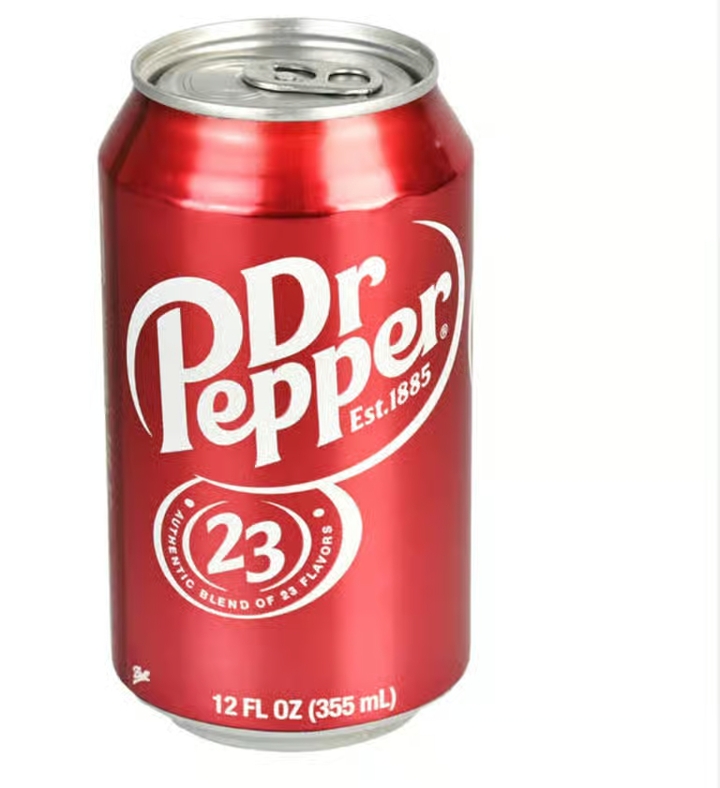 Dr. Pepper 12 oz Can.