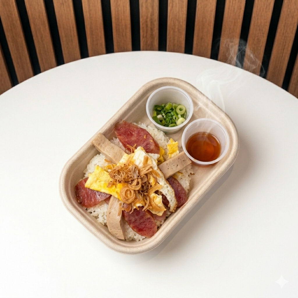 Classic Viet Savory Sticky Rice (xôi mặn).