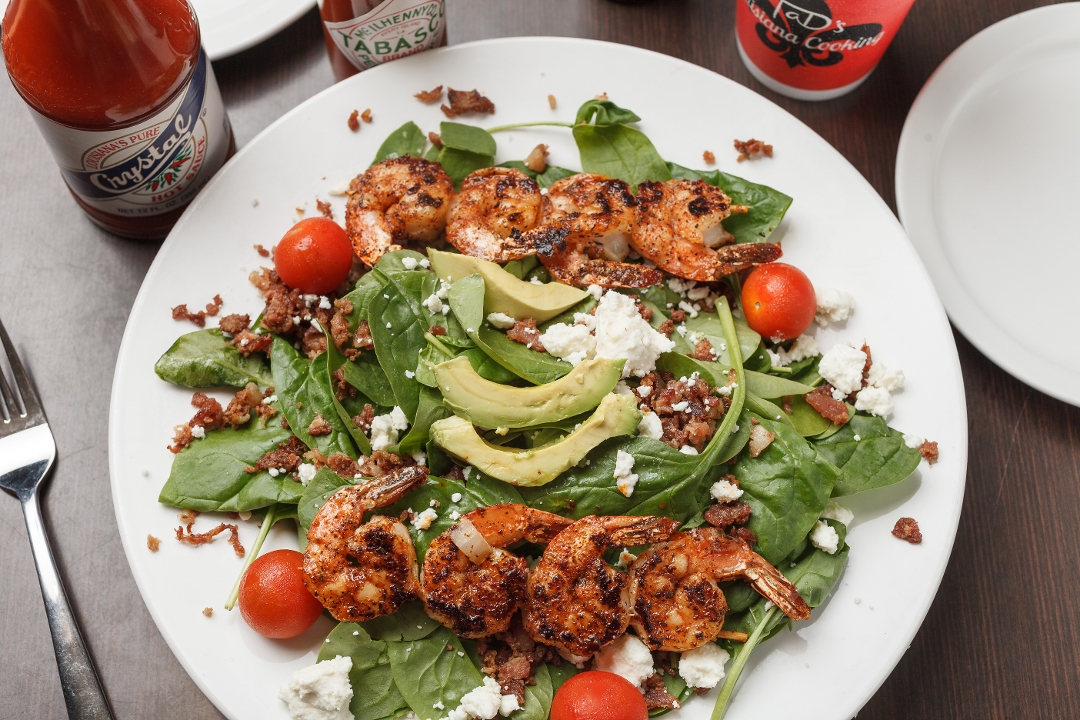 Blackened Shrimp Salad.