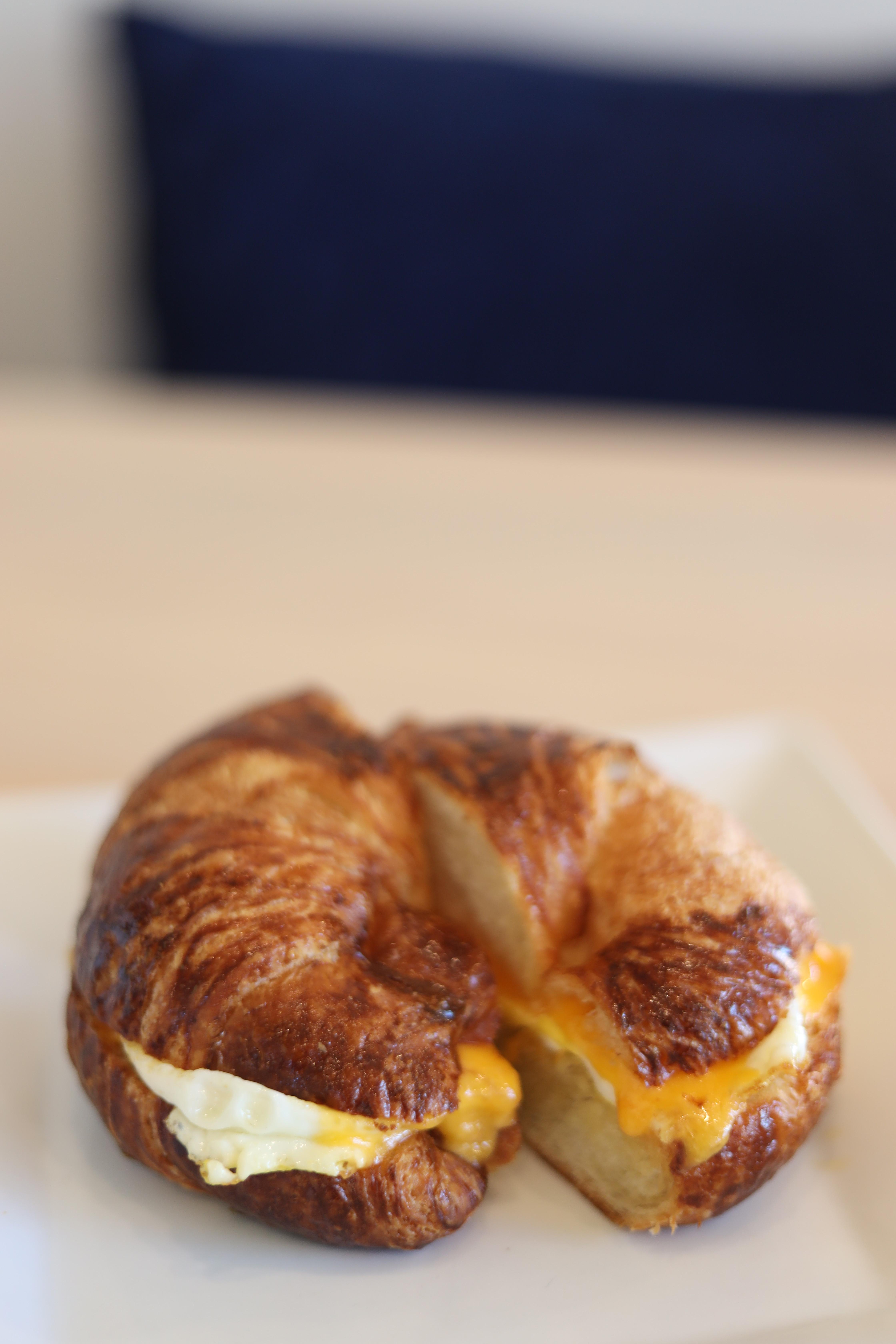 Croissant, Egg & Cheese.