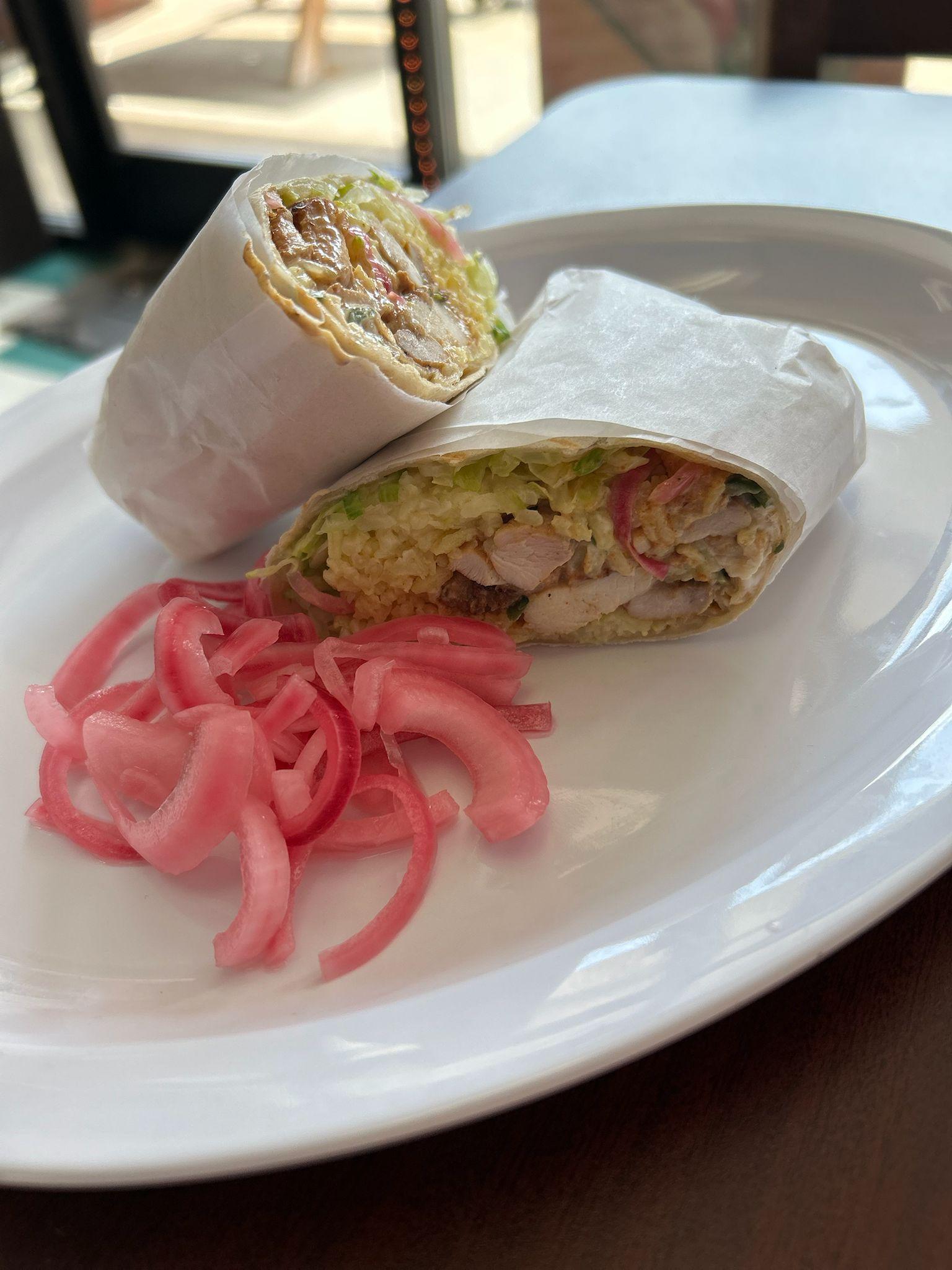 Chicken Shawarma Wrap.