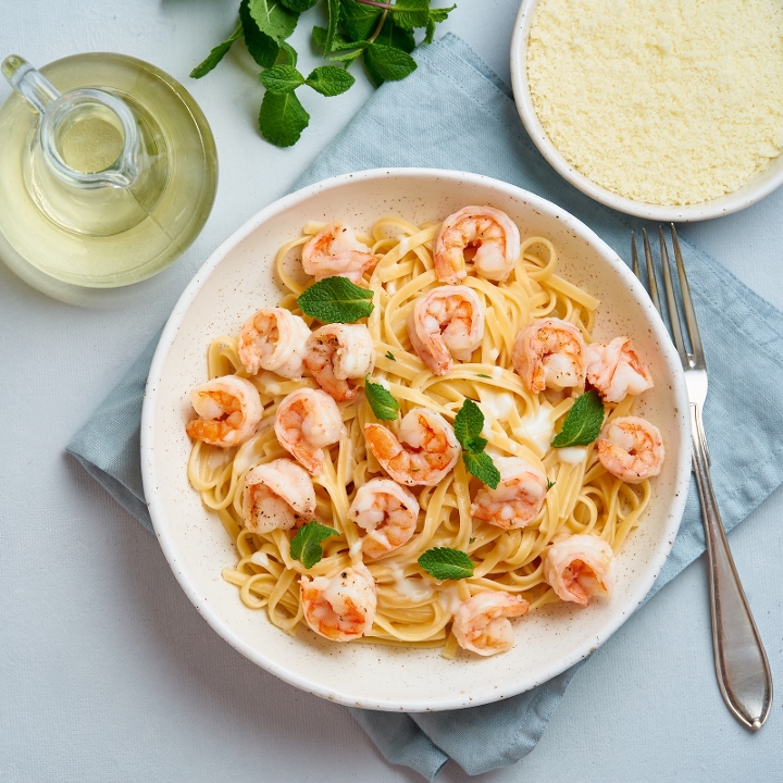 Family Shrimp Pasta.
