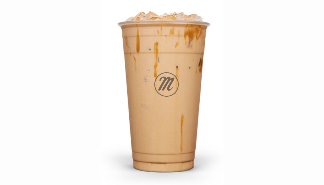 Vanilla Caramel Breve Iced Coffee.