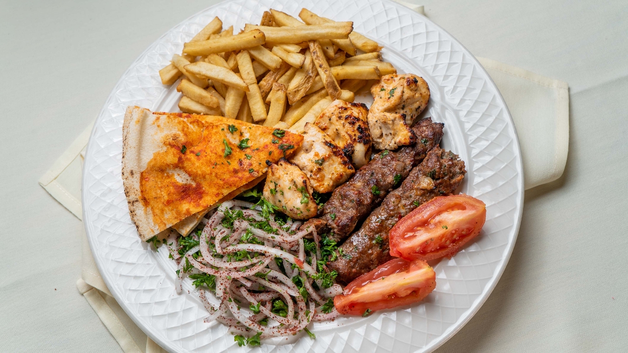 Carousel Combo Kebab Plate.
