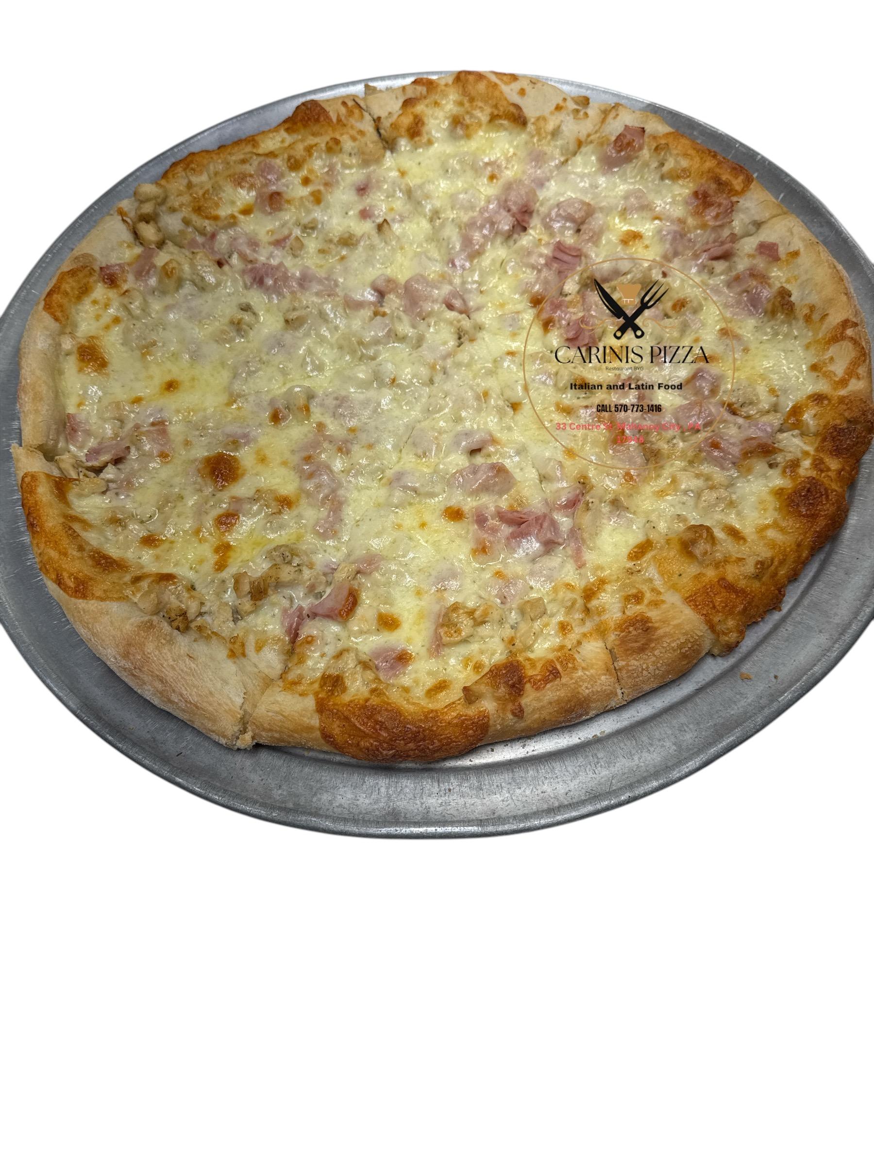 Chicken Cordon Bleu Pizza.
