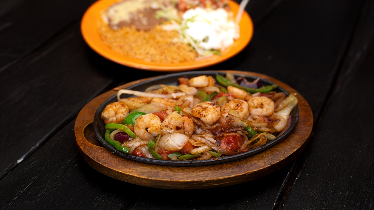 D- Shrimp Fajita.