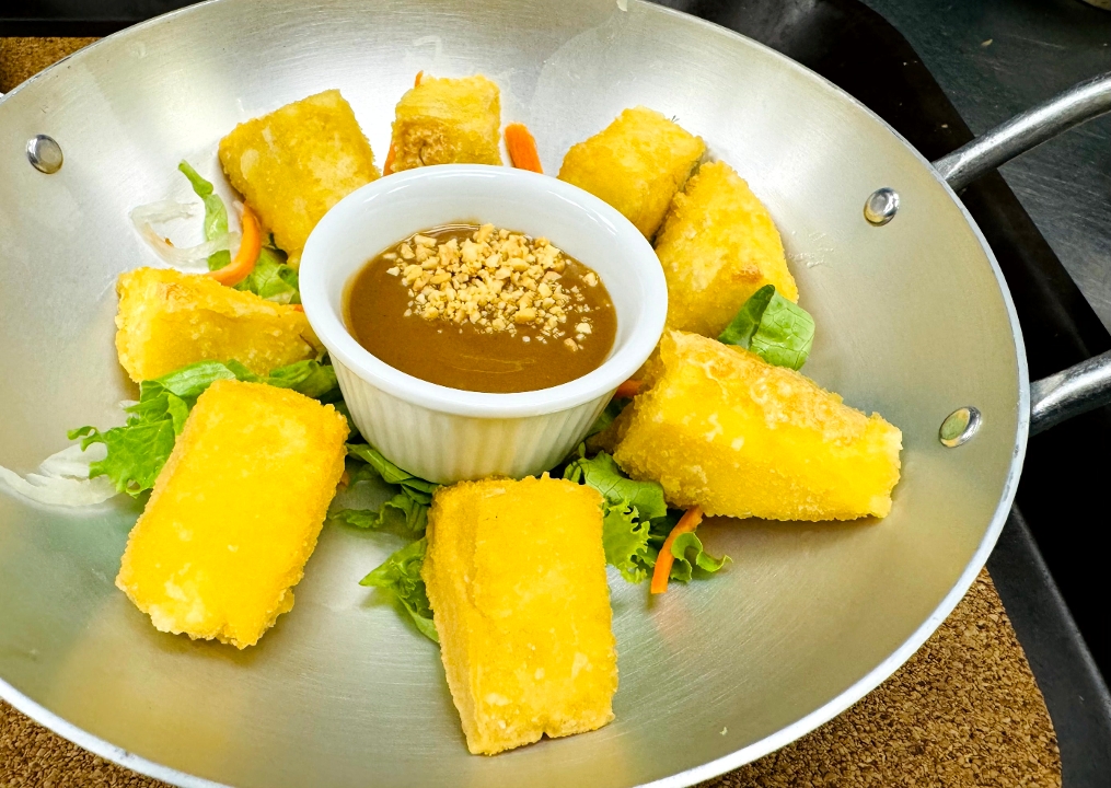 5-Crispy Deep Fried Tofu - Dau Hu Chien Gion.