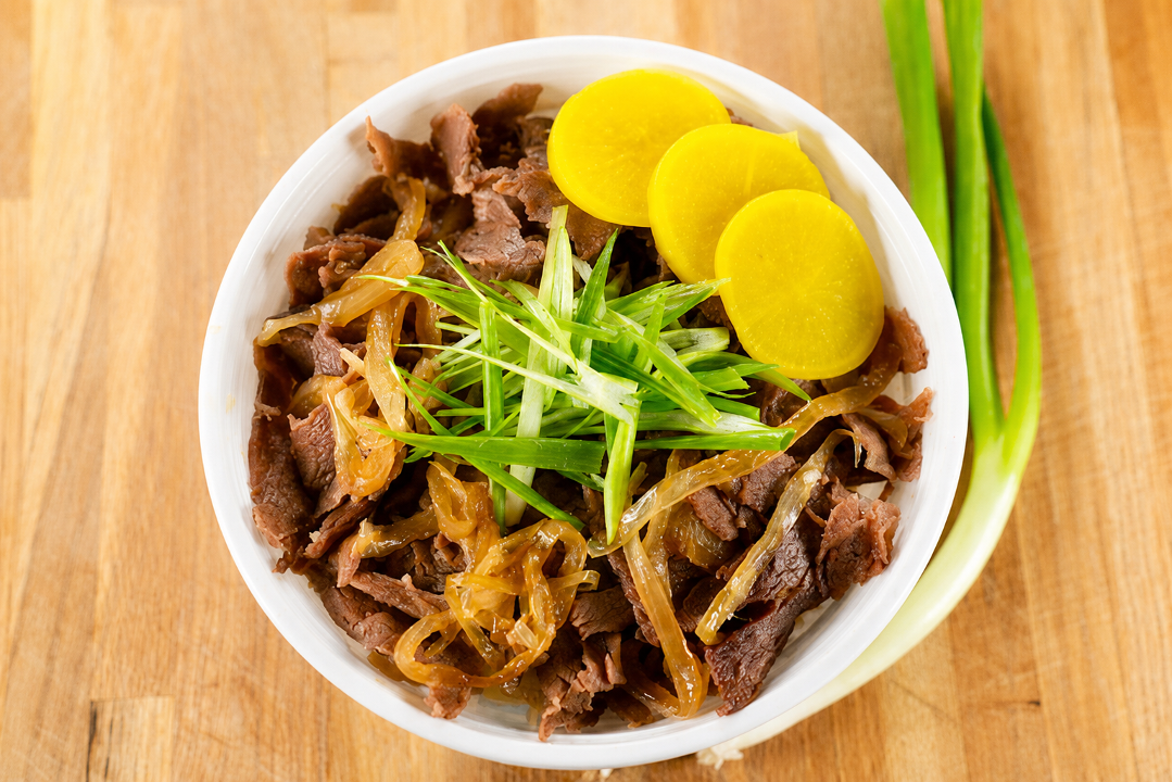 Gyo Don/Beef Rice Bowl (Gluten Free).