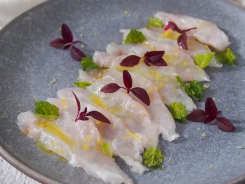 "Kurodai" Black Snapper Carpaccio.