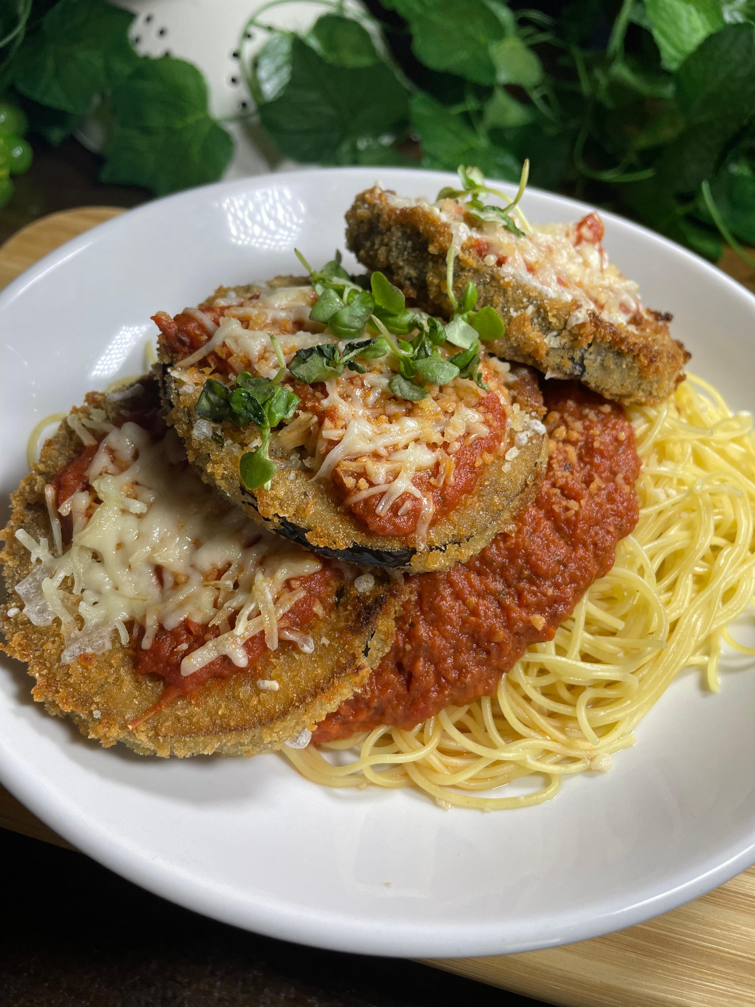 Full Tray Eggplant Parmesan.