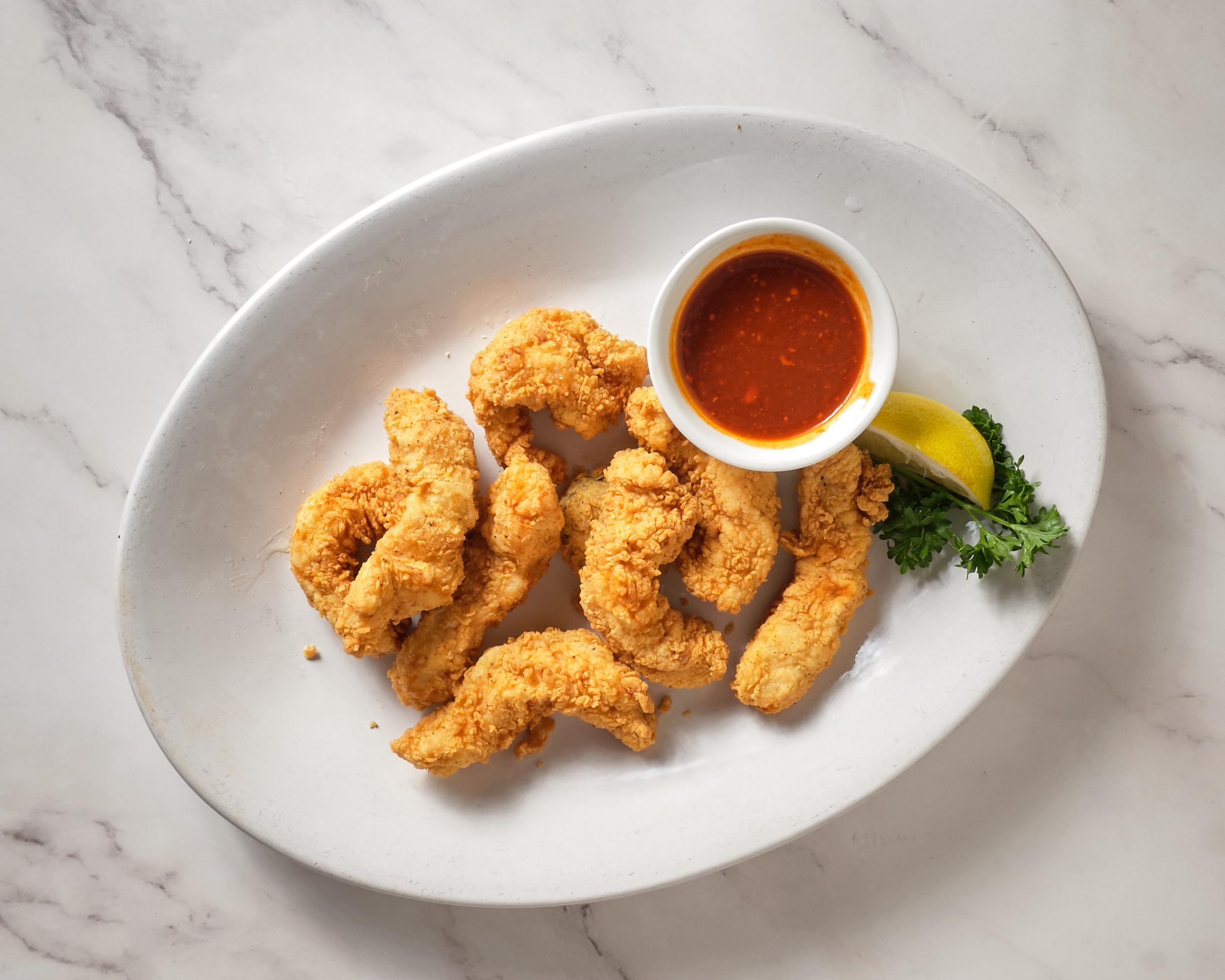Spicy Cajun Chicken Fingers.