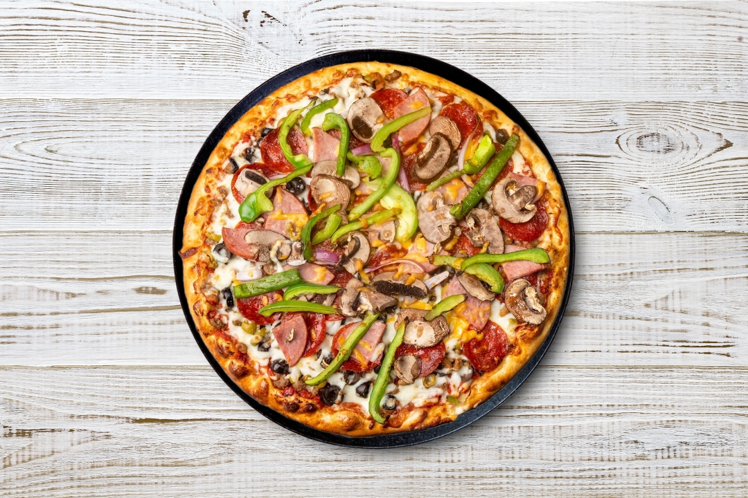 Small Supreme Pizza.