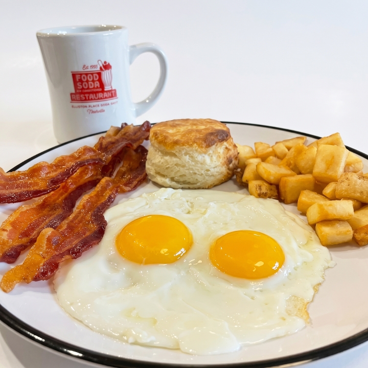 #1 Two Eggs Breakfast Meal.