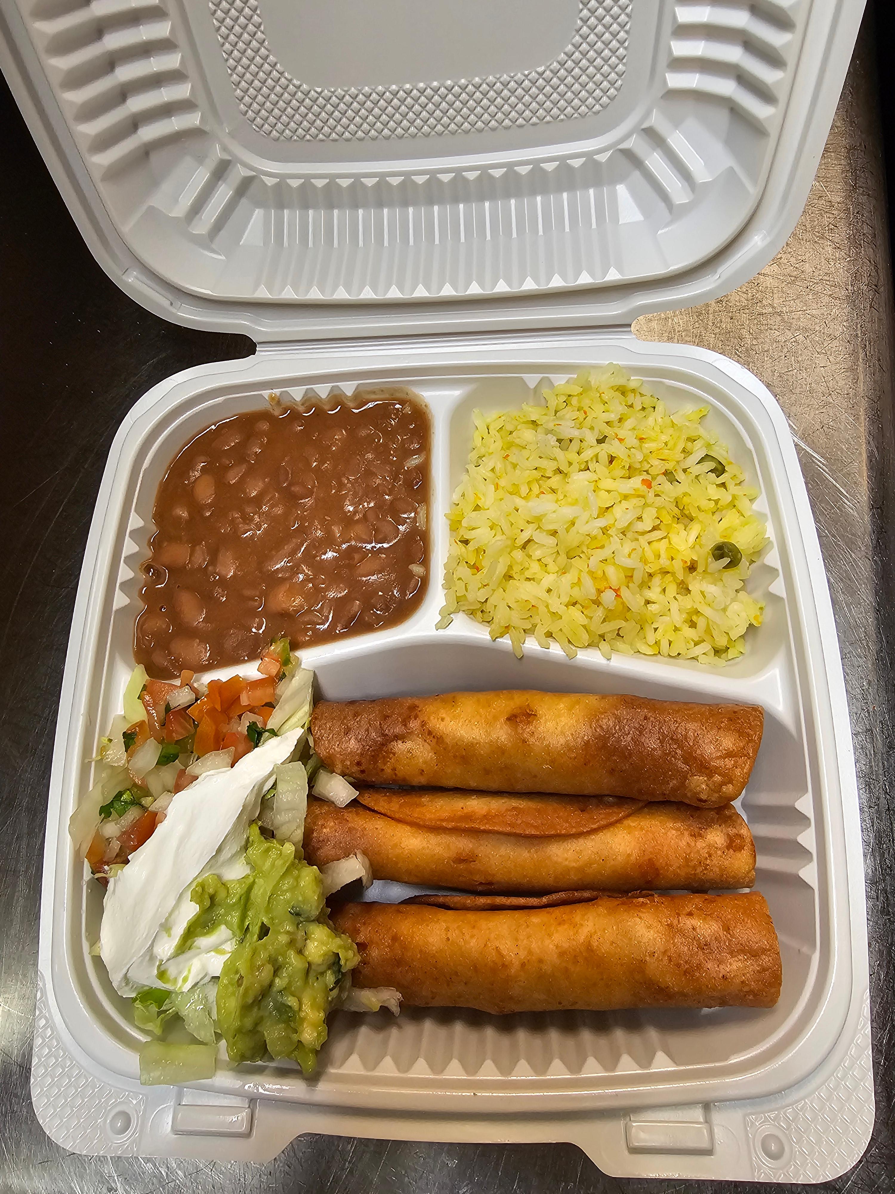 Flautas Platter.