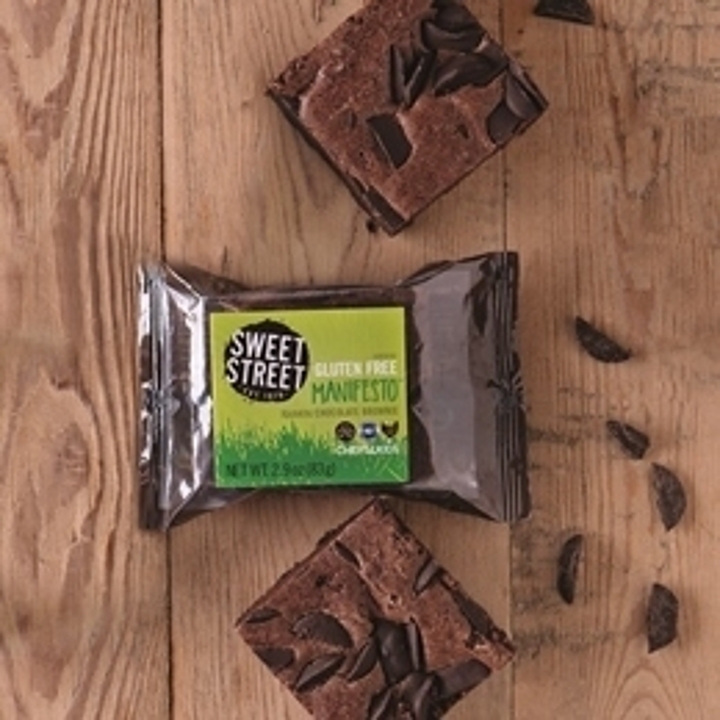 Honduran chocolate brownie, manifesto® certified gluten free.
