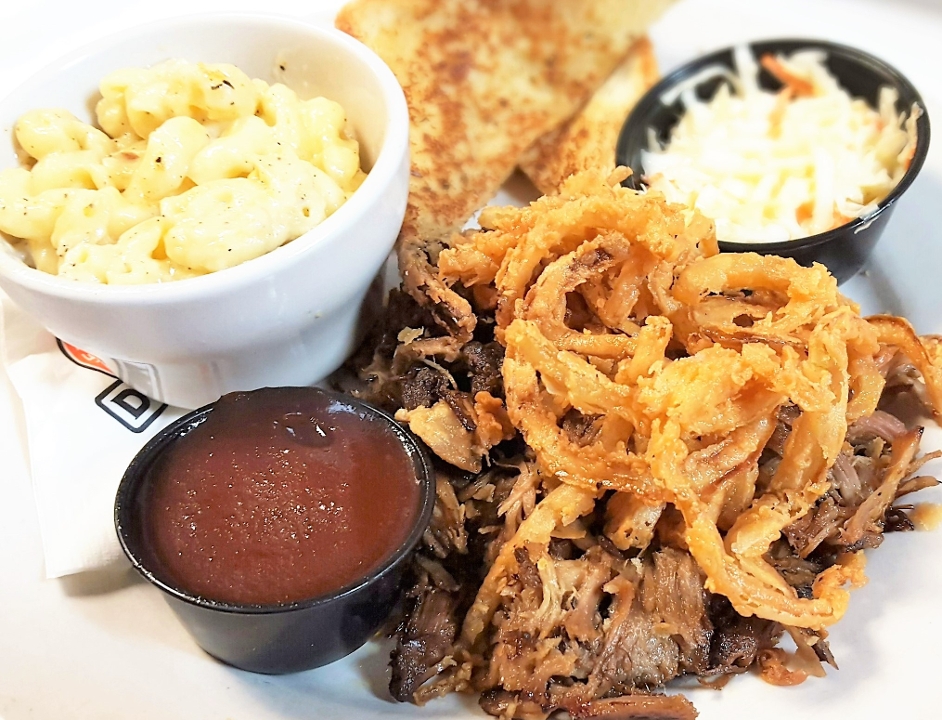BBQ PORK DINNER.