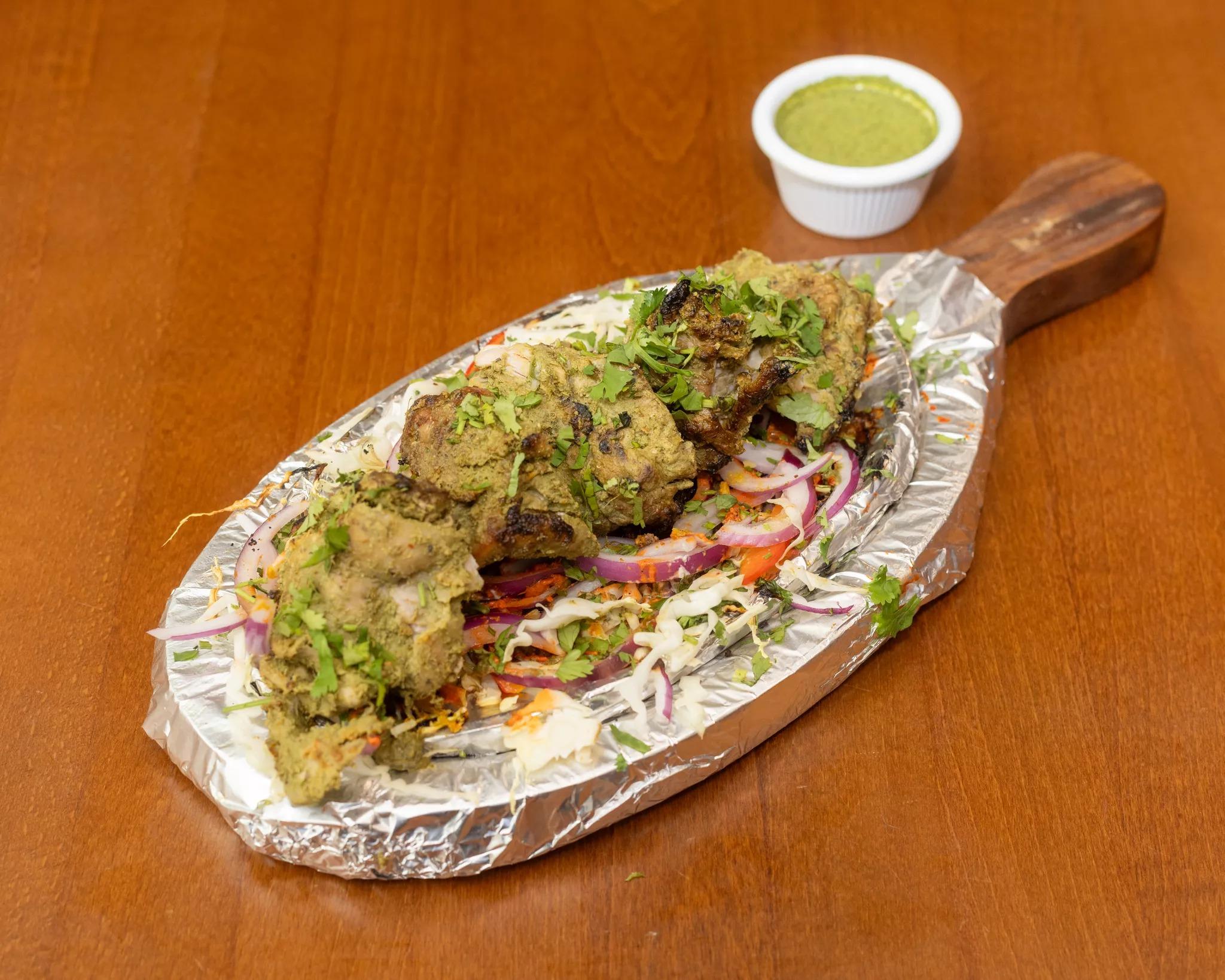 Achari Murgh Tikka.