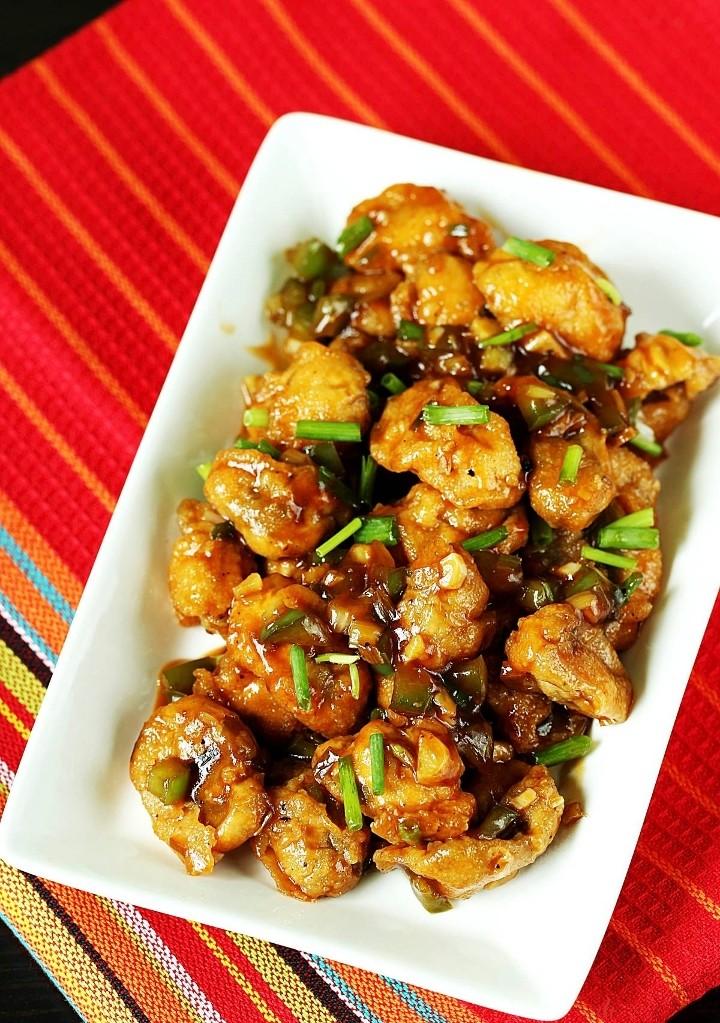 Mushroom Manchurian.