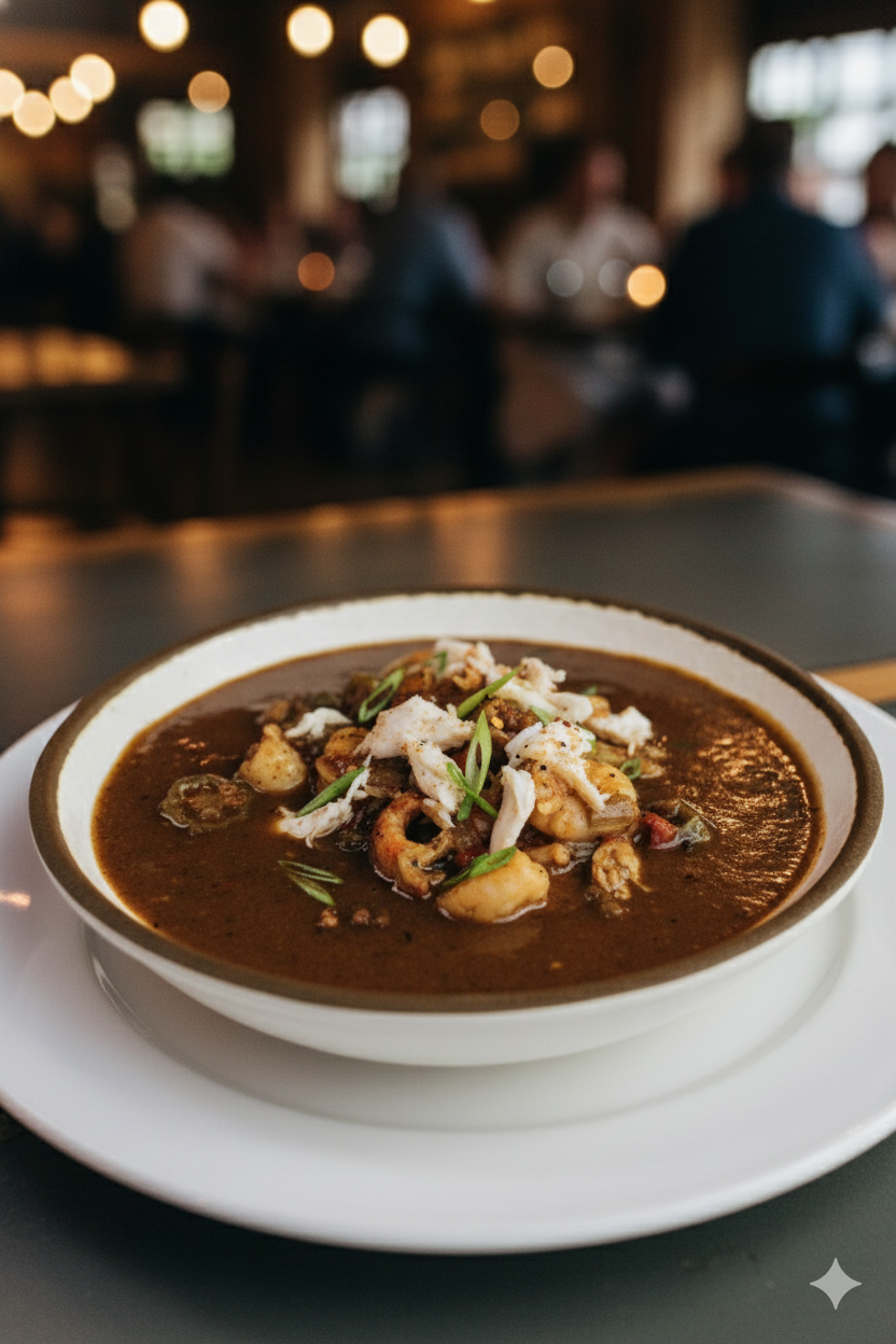 Seafood Gumbo.