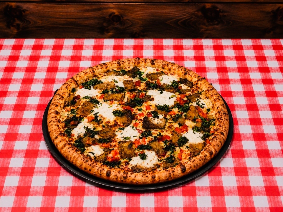 Small Mediterranean Veggie Pizza 10 (Greek Style).