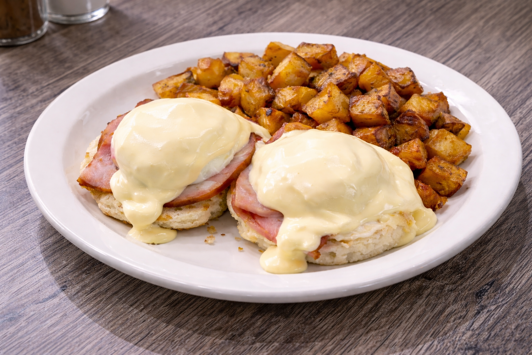 Classic Eggs Benedict.