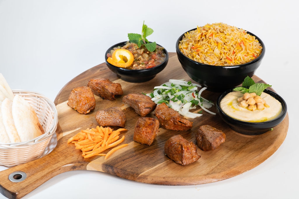 Lamb Kabab Platter.